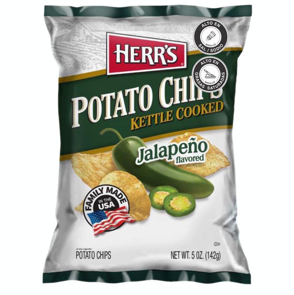 CHIPS PAPAS JALAPEÑO HERRS 142 GR - Pal Ahorro